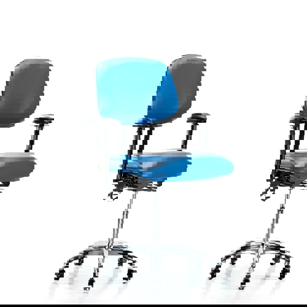 Task Chair: ESD Vinyl, Blue